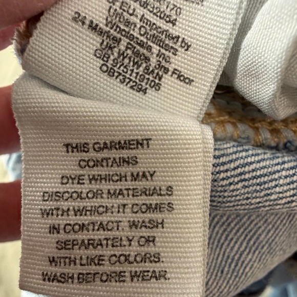 Free People light blue denim jeans raw hem size 28 - Picture 10 of 14